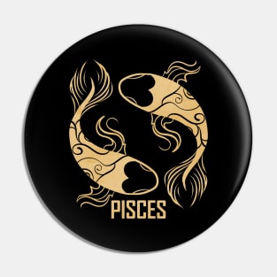 Pisces Symbol Birthday Zodiac Pisces Pin