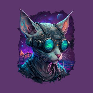 Psychedelic Sphynx Cat 3 T-Shirt