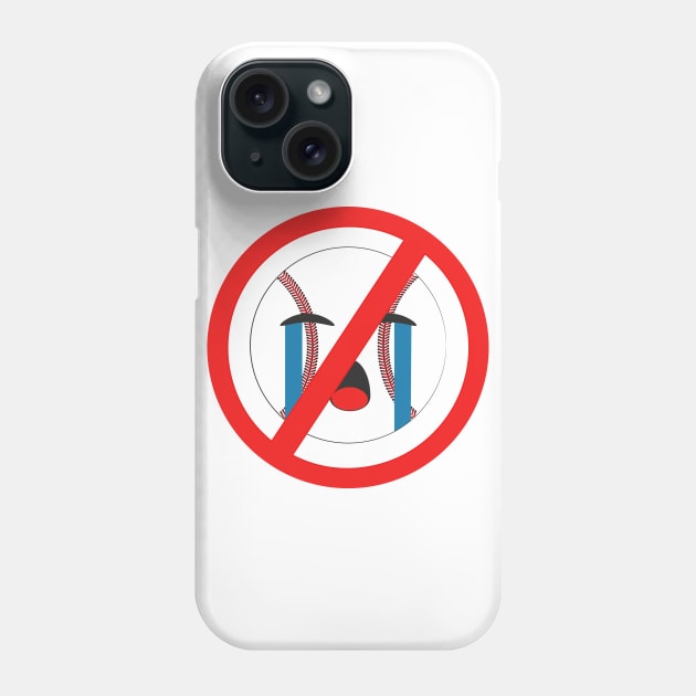 No Crying in Baseball Design Phone Case by Ta'veren Tavern