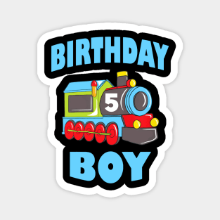 Kids Boys 5th Birthday Kids 5 Years Old Magnet