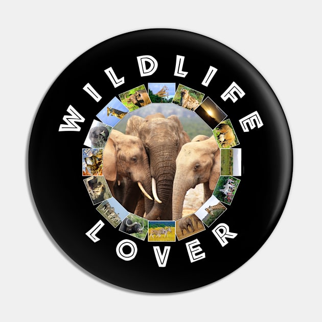 Wildlife Lover Elephant Family Pin by PathblazerStudios