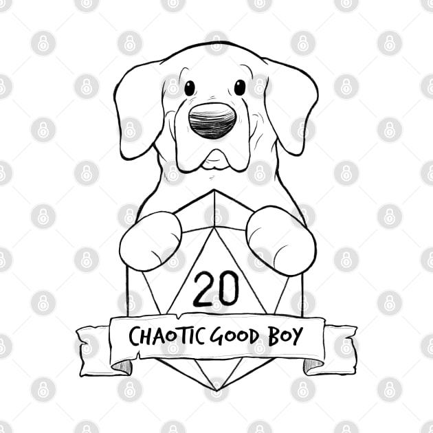 Smaller Print - Chaotic Good Boy by DnDoggos