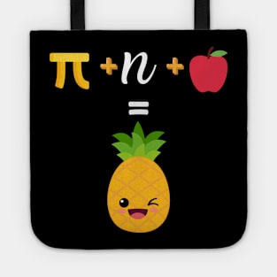 Pi day Pineapple Funny Equation Tote