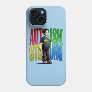 Autism Strong Autism Awareness proud Kid Boy Gifts Family Phone Case