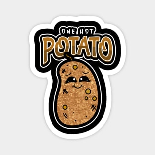 ONE Hot Potato Potato Vegetable Pun Magnet