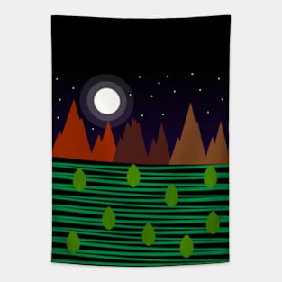 Minimalist landscape Tapestry