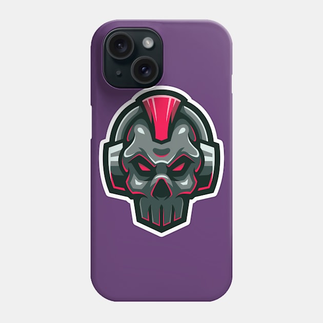 Punk skull Phone Case by mightyfire