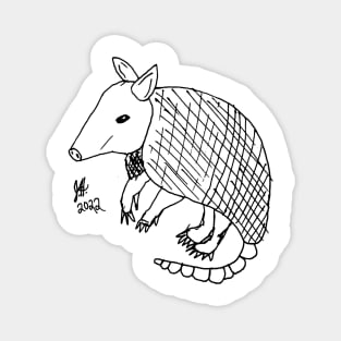 Armadillo Sketch Magnet