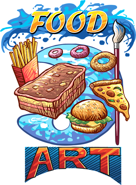 Food Art Kids T-Shirt by Artteestree