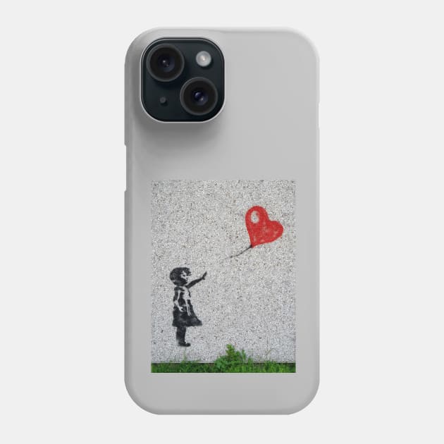 Girl with baloon Phone Case by Sinmara