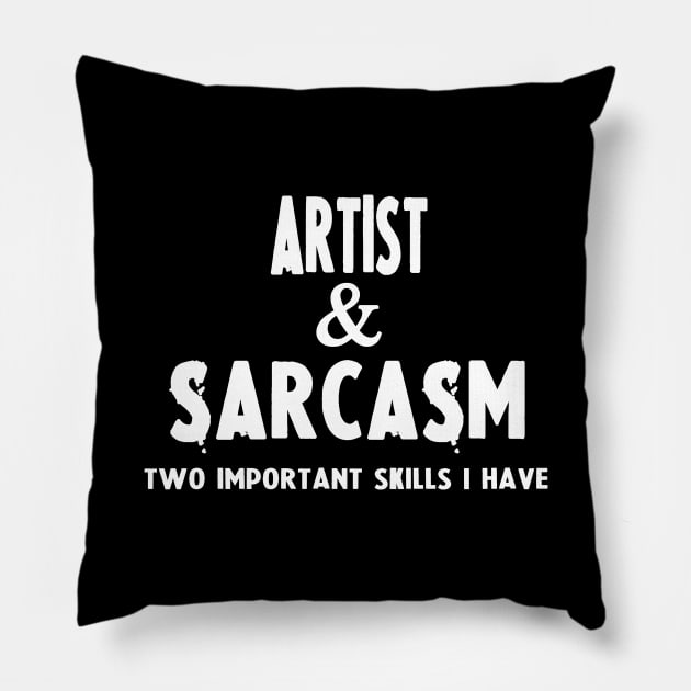 Gifts For Artists Pillow by divawaddle