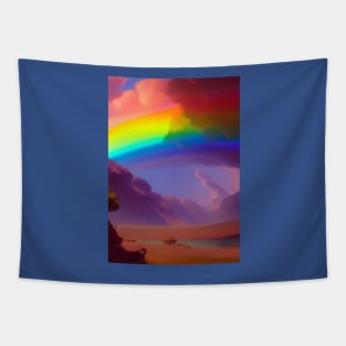 RAINBOW OVER THE DESERT Tapestry