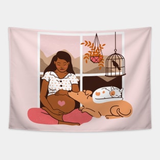 Baby Bump Tapestry