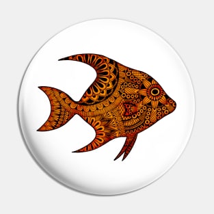 Fish (Orange) Pin