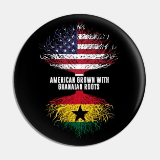 American Grown with Ghanaian Roots USA Flag Pin