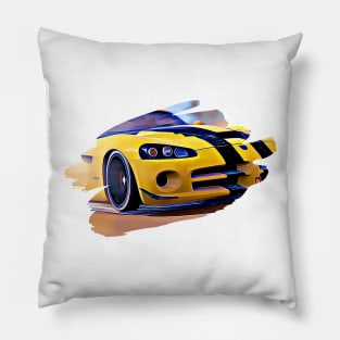 Viper Art Print Pillow