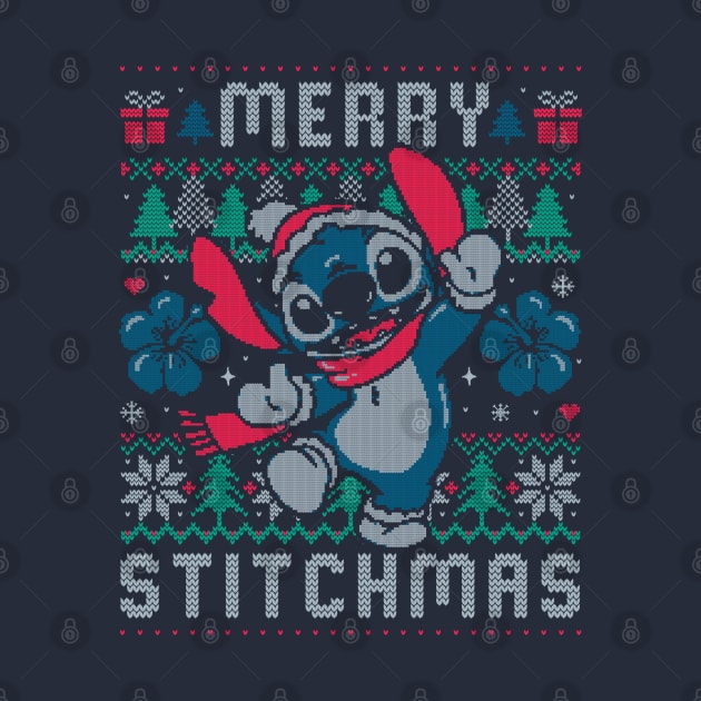 Merry Stitchmas Funny Cute Christmas Gift by eduely