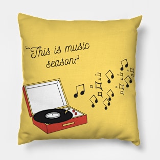 This is Music Season shirts Pillow