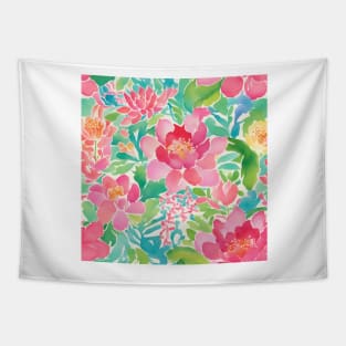 Watercolor flowers sketch Tapestry