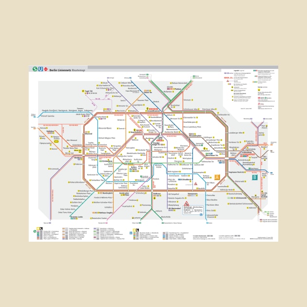 Berlin subway map by Superfunky