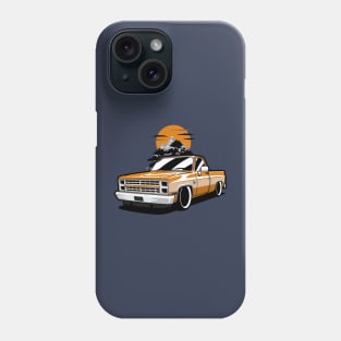 Orange Silverado Pick Up Truck Phone Case