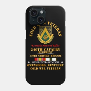 Cold War Vet -  240th Cavalry Regiment - Owensboro, Kentucky w COLD SVC Phone Case