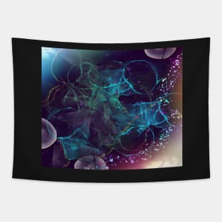 Abstract vivid alcohol ink Tapestry