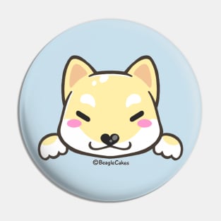 Cute Shiba Inu Puppy (Cream) Pin