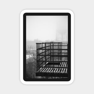 Foggy Fire Escape Magnet