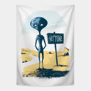 Neptune Alien Tapestry