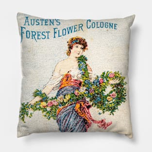 Austen's Forest Flower Cologne 1870–1900 Pillow