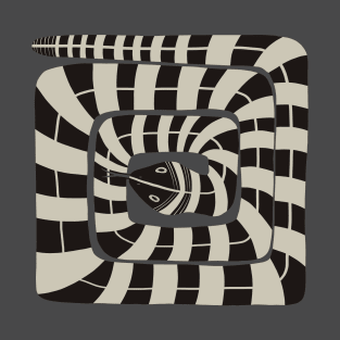 Abstract striped snake T-Shirt