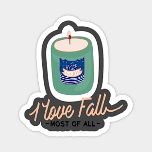 I Love Fall Most Of All Magnet