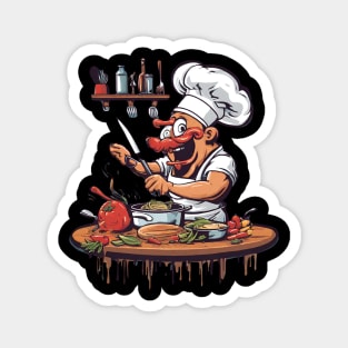 Funny Chef Cooking Magnet