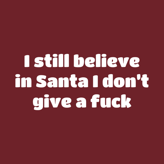 Discover I Still Believe In Santa I Don’t Give A Fuck Funny Christmas - Believe In Santa Claus - T-Shirt