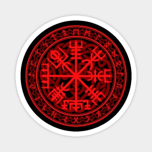 Vegvisir in Red Magnet