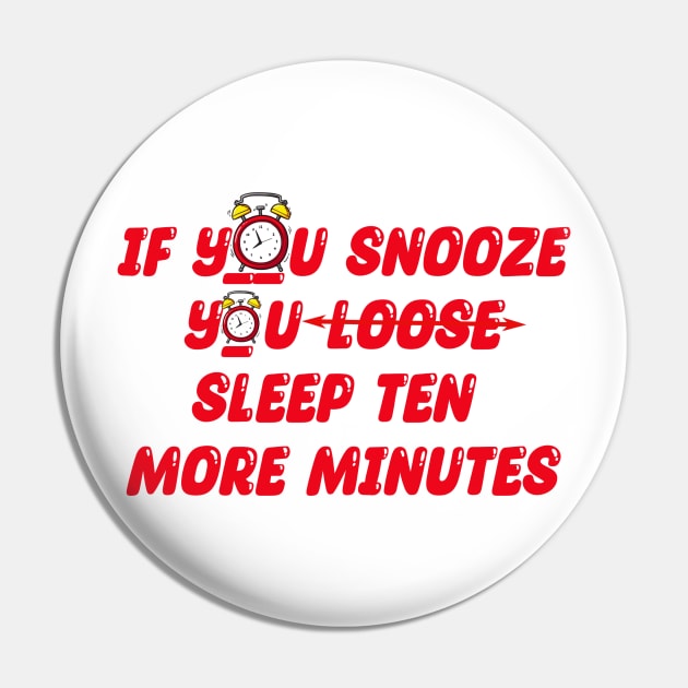 If you snooze you sleep 10 more minutes Pin by Tokofereal