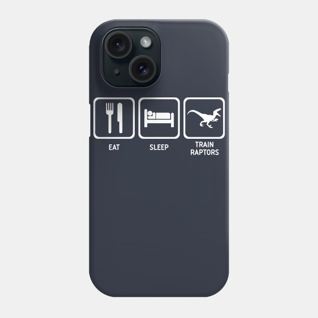 Eat Sleep Train (white) Phone Case by OtakuTeez