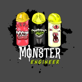 Monster Engineer Funny Creature for Engineering T-Shirt