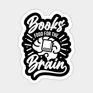 Books food for the brain design Magnet