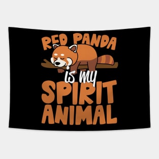 Red Panda Is My Spirit Animal Tapestry