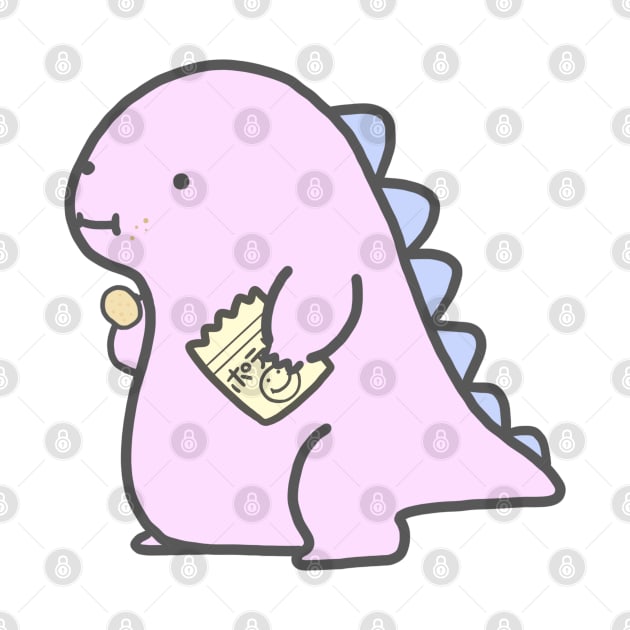 Kawaii Pink Chubby Dinosaur by Marinaaa010