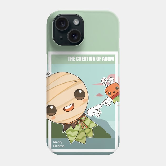 Arty-Plantee The Creation of Adam Phone Case by Plenty Plantee