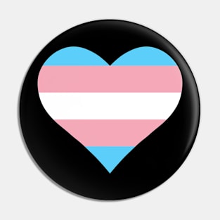 Transgender Flag Heart Pin