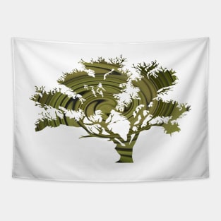 Tree of Life- Emerald Swirls Tapestry