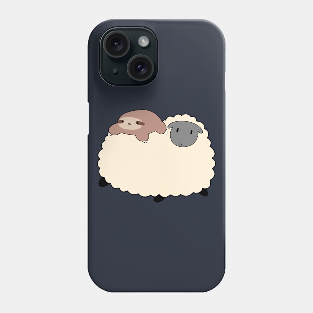 Sheep and Little Sloth Phone Case by saradaboru