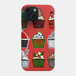 Christmas Cupcakes Phone Case