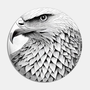 Eagle Bald Eagle Wild Nature Illustration Line Epic Illustration Line Art Pin