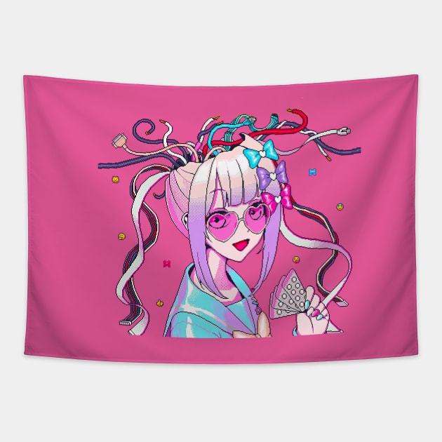 Needy Streamer Overload Tapestry by hidexmian