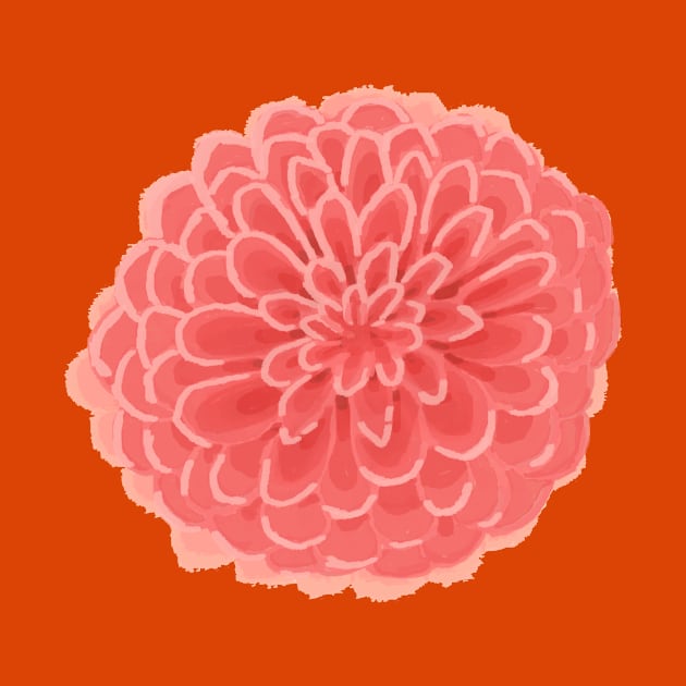 Delicate Peach Dahlia by Caffeination